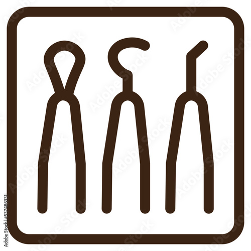 pimple tool outline icon