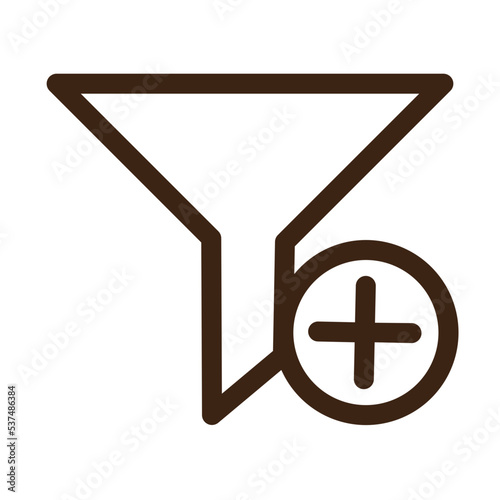 add filter funnel sort tools outline icon