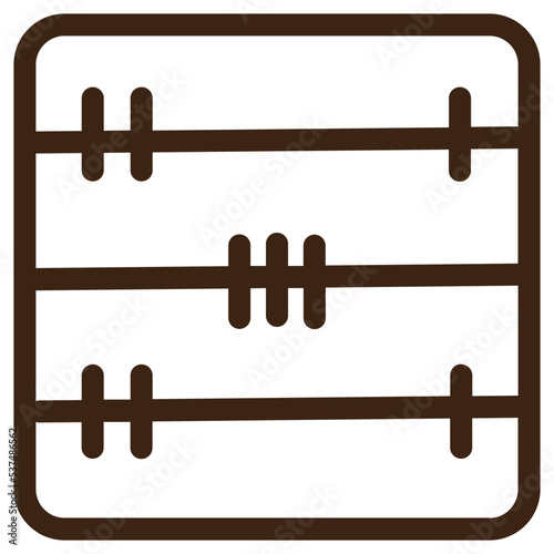 instrument math tool outline icon
