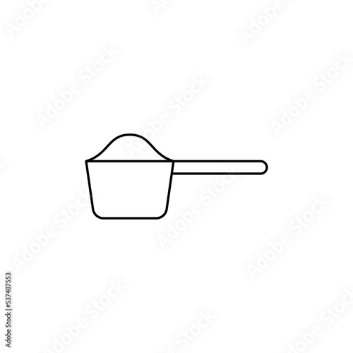 Powder Washing soap icon in line style icon, isolated on white background