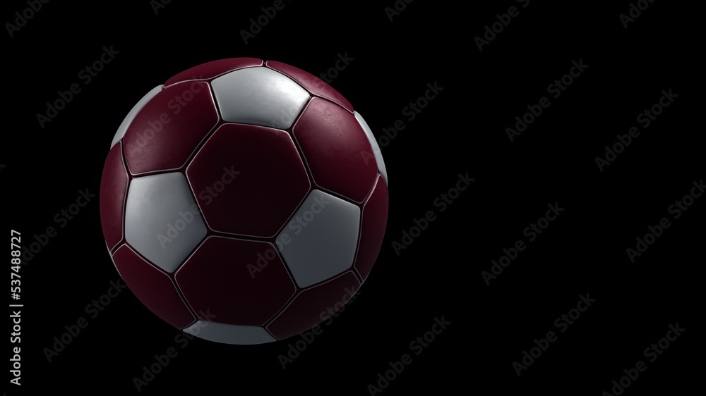Naklejka premium Football Purple White