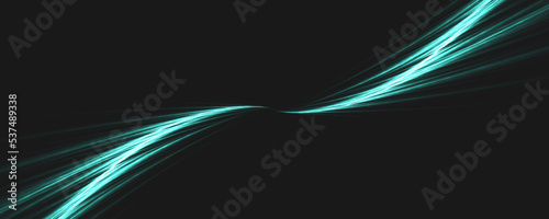 black background with glowing blue light stripe
