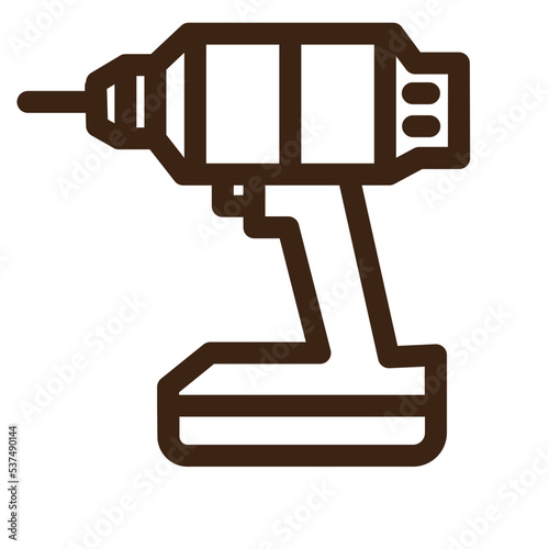 drill repair tool tools outline icon