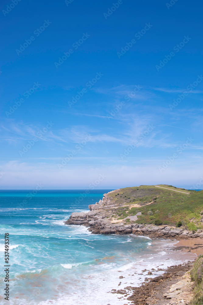 Precious sea with mountains in summer on the beach. Precious sea with mountains in summer on the beach.