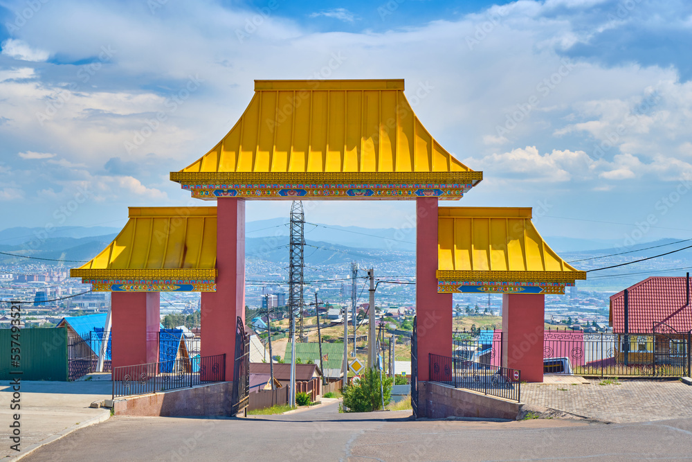 Obraz premium Datsan Rinpoche Bagsha in Ulan-Ude city of the Republic of Buryatia, Russia.