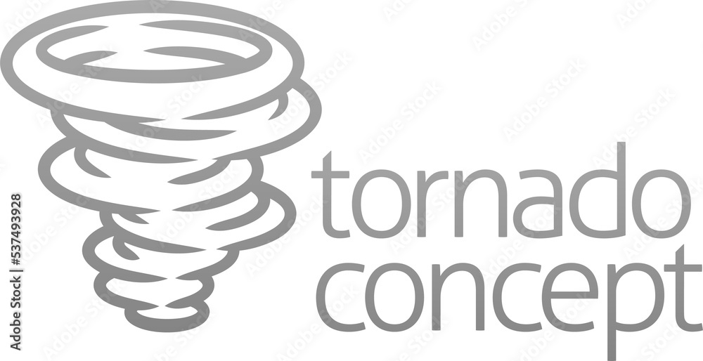 Tornado Twister Hurricane or Cyclone Icon Concept Tornado Twister Hurricane or Cyclone Icon Concept