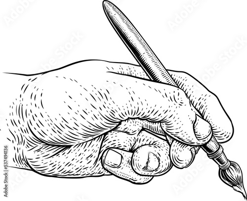 Artists Paintbrush Hand Vin...