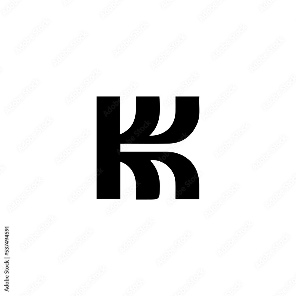 k letter logo vector illustration