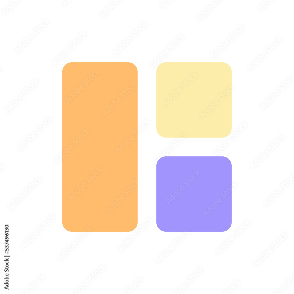Content arrangement pixel perfect flat gradient color ui icon. Webpage structure. Blocks online. Simple filled pictogram. GUI, UX design for mobile application. Vector isolated RGB illustration Content arrangement pixel perfect flat gradient color ui icon. Webpage structure. Blocks online. Simple filled pictogram. GUI, UX design for mobile application. Vector isolated RGB illustration