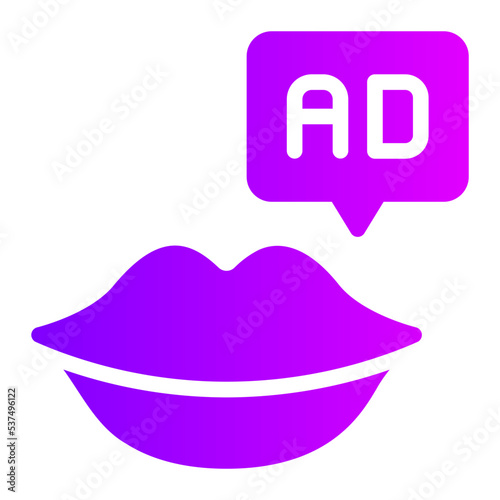 advertising gradient icon