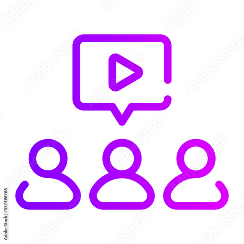 people gradient icon