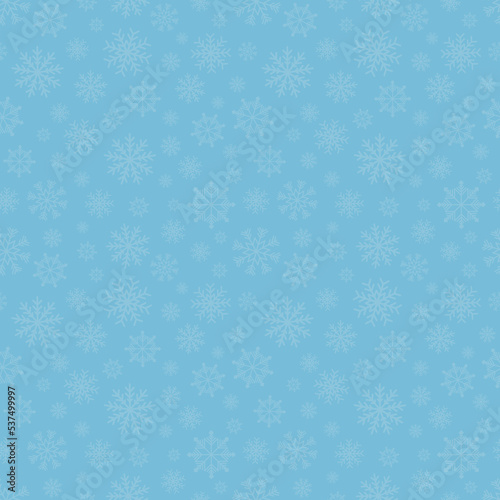 Snowflakes vector seamless pattern. Snowfall Christmas repeat backdrop. Seamless pattern Christmas snowfall, backdrop winter snowflake illustration.
