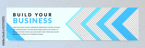 Modern abstract linkedin banner template