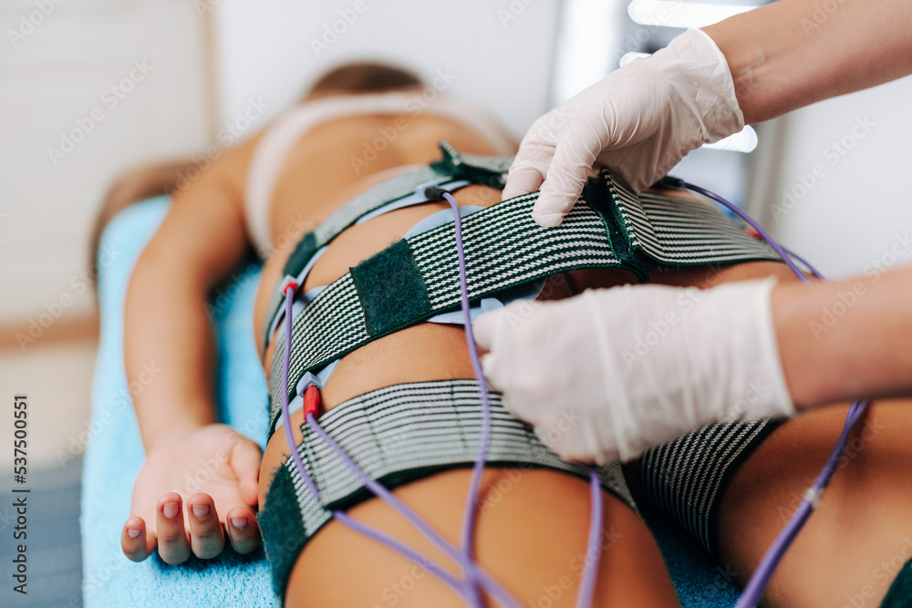 Ταπετσαρία Modern technology medical health and beauty treatment with electrostimulation EMS slimming machine