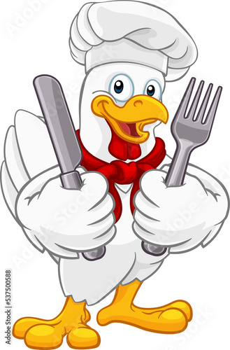 Chef Chicken Rooster Cocker...