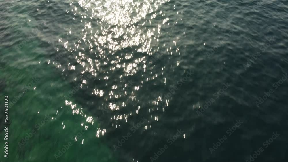 calm surface of the Adriatic sea captured by a low-flying drone, the archipelago of the island of Rab calm surface of the Adriatic sea captured by a low-flying drone, the archipelago of the island of Rab