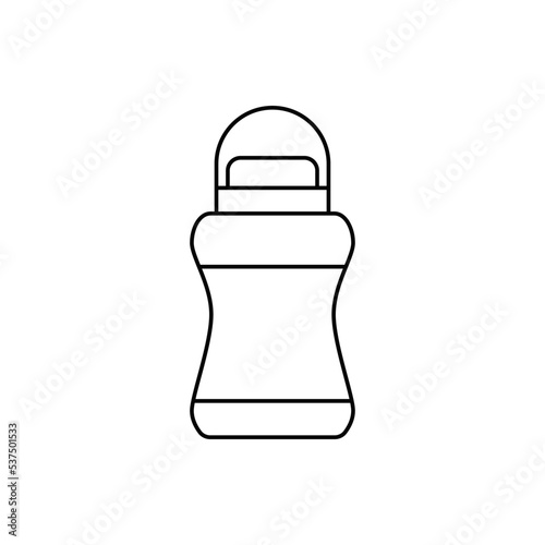 Deodorant roll icon in line style icon, isolated on white background