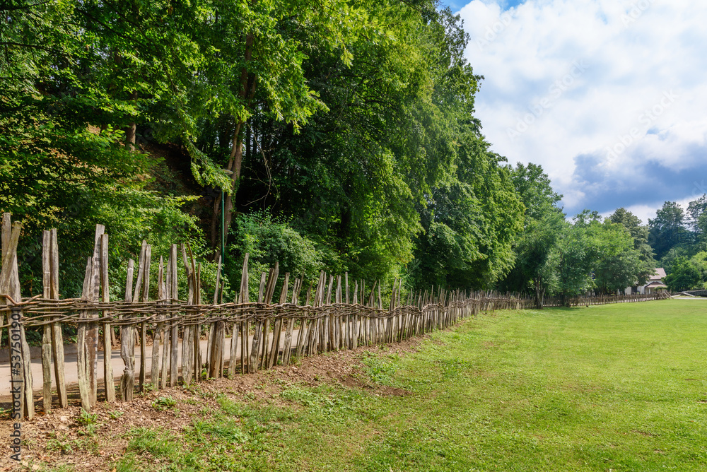 Public park in Tršić, Serbia where Vuk Stefanović Karadžić was born. 