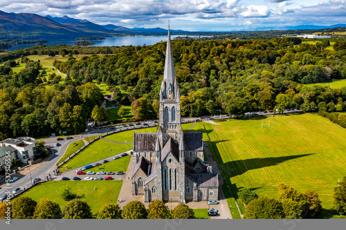 Εκτύπωση καμβά Killarney in Ireland Aerial View | Drone Pictures of the Town Killarney in Count