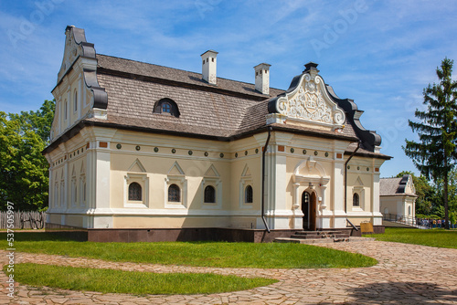 Reconstruction of historic building in Baturyn, Chernihiv region, Ukraine photo