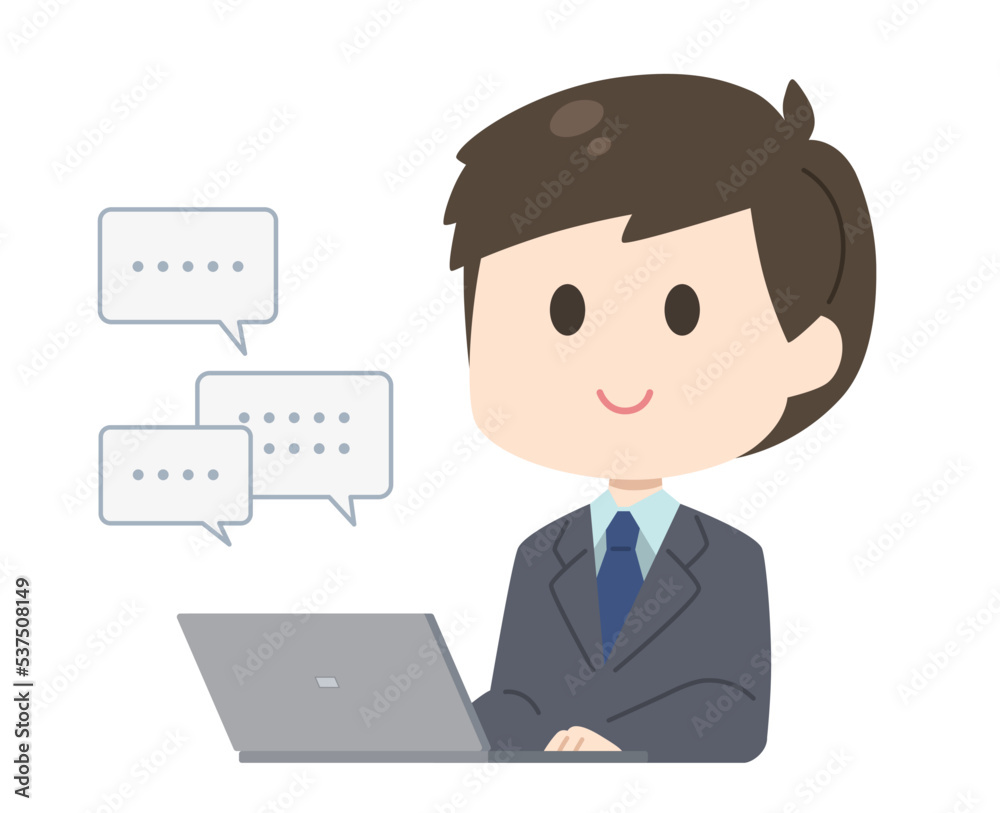 男性 パソコン イラスト 男性 パソコン イラスト