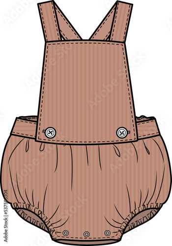 KIDS WEAR ROMPER AND PLAYSUIT VECTOR SKETCH