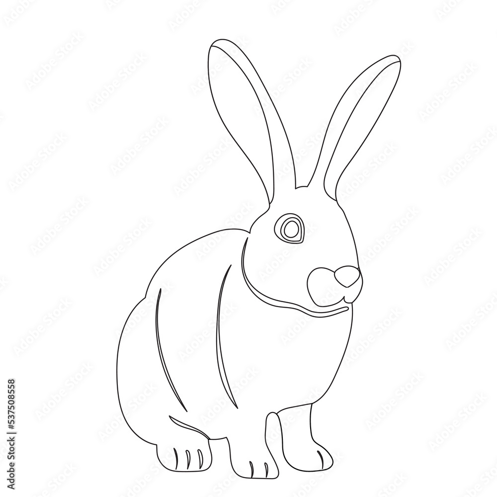 rabbit sketch ,outline icon isolated rabbit sketch ,outline icon isolated