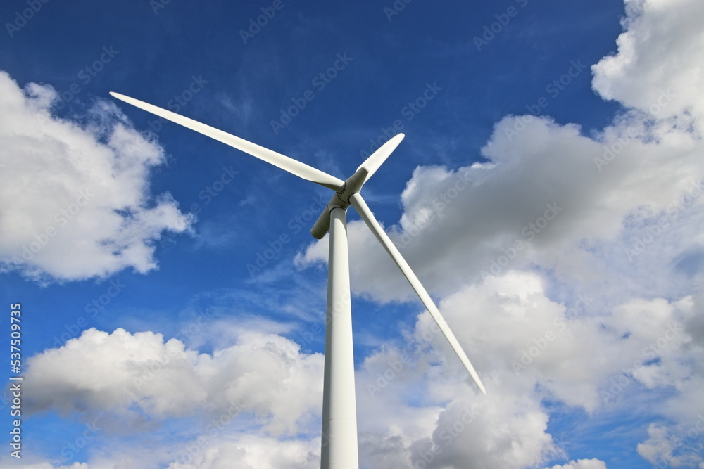 Wind Turbine Reaching To The Sky For Energy Wind Turbine Reaching To The Sky For Energy