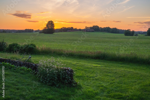 sunset in region