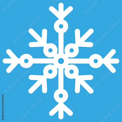 white snowflake as decoration for christmas