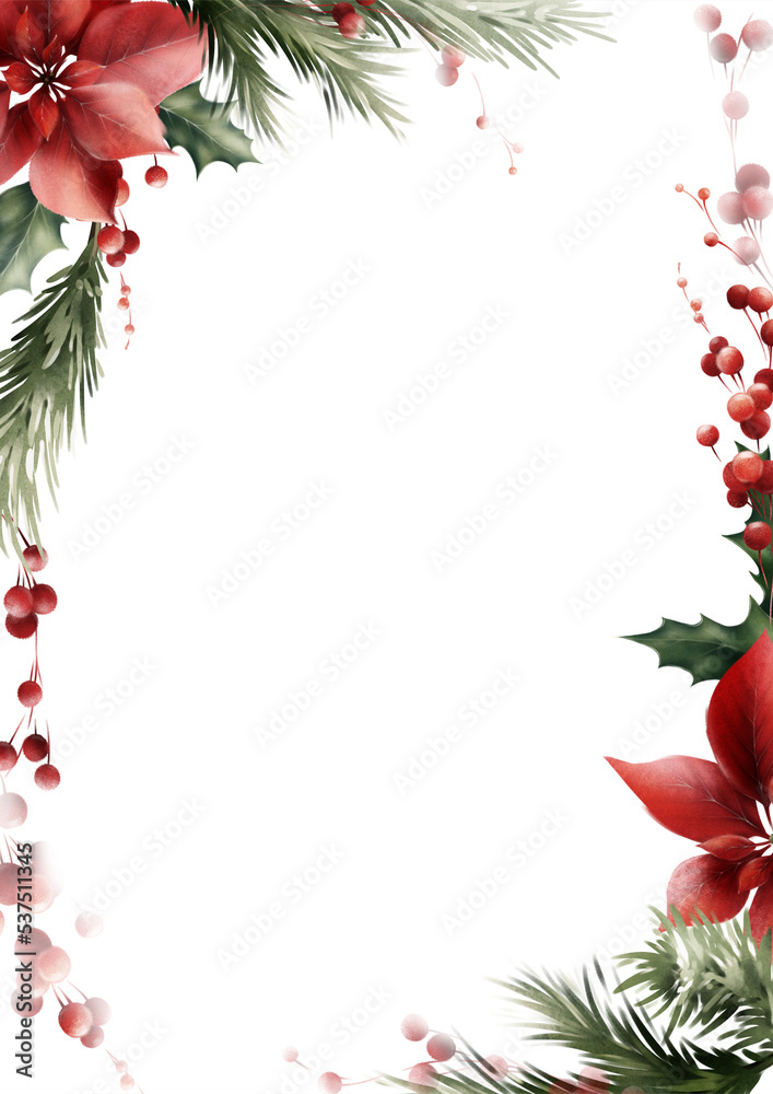 Christmas frame, Christmas greeting card, Border can be used as