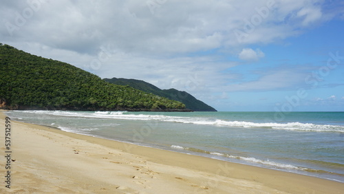 the beautiful beach Playa El Valle in the province of the Samana Peninsula in the Dominican Republic in the month of February 2022