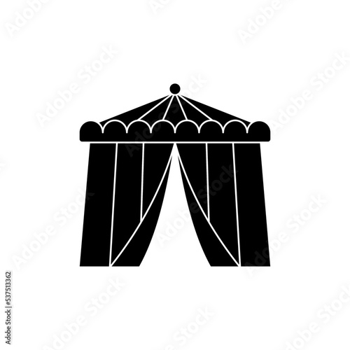 Circus Tent icon design template vector illustration