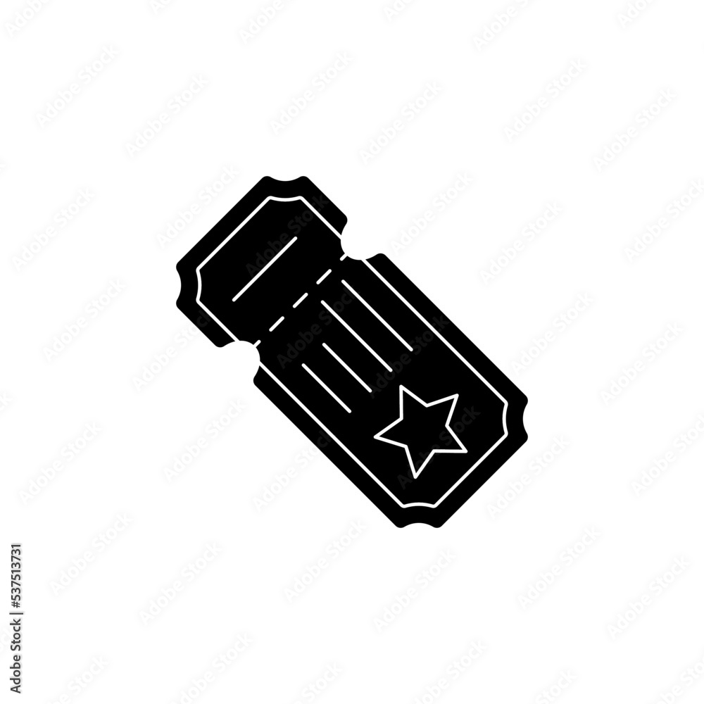 Movie Ticket icon design template vector illustration Movie Ticket icon design template vector illustration