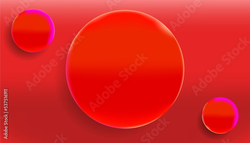 illustration of circles on a red background  for print and the interne