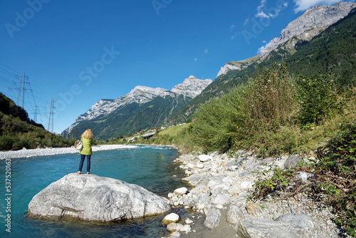 Schweiz - Amsteg - Fluss Reuss