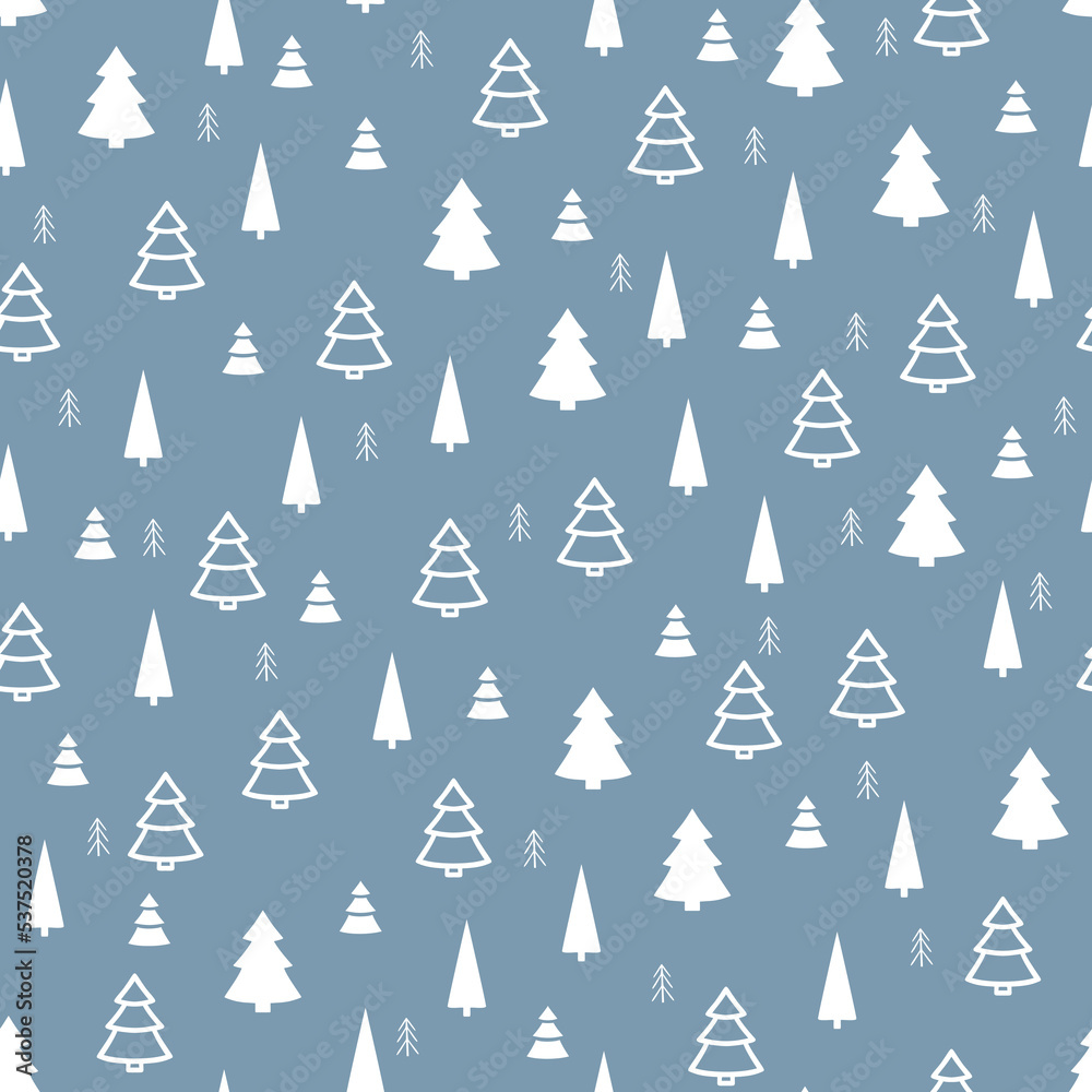Vector tree Christmas. Seamless winter pattern Vector tree Christmas. Seamless winter pattern