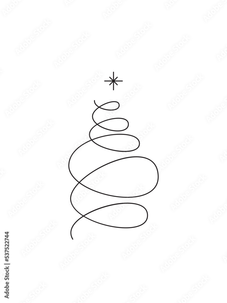Christmas tree sketch silhouette minimalism simple vector illustration shapes black and white doodle Christmas tree sketch silhouette minimalism simple vector illustration shapes black and white doodle