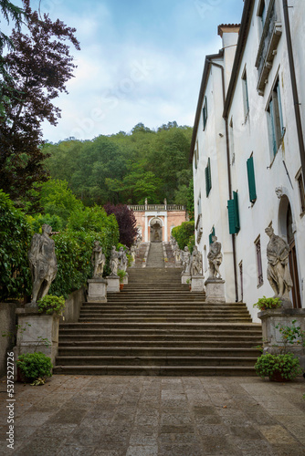 Historic buildings of Monselice, Padua, italy