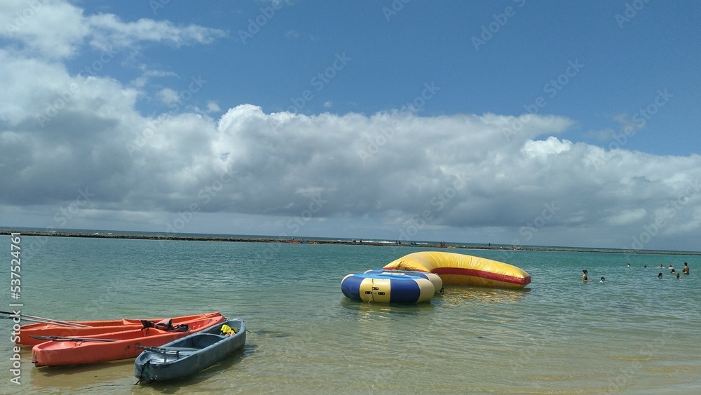 Fototapeta premium boat on the sea