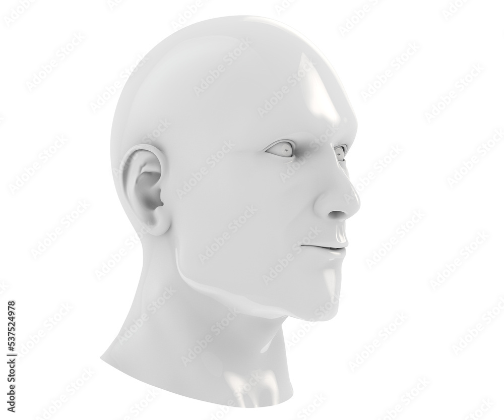 Abstract human head, 3d render, artificial intelligence concept. Abstract human head, 3d render, artificial intelligence concept.