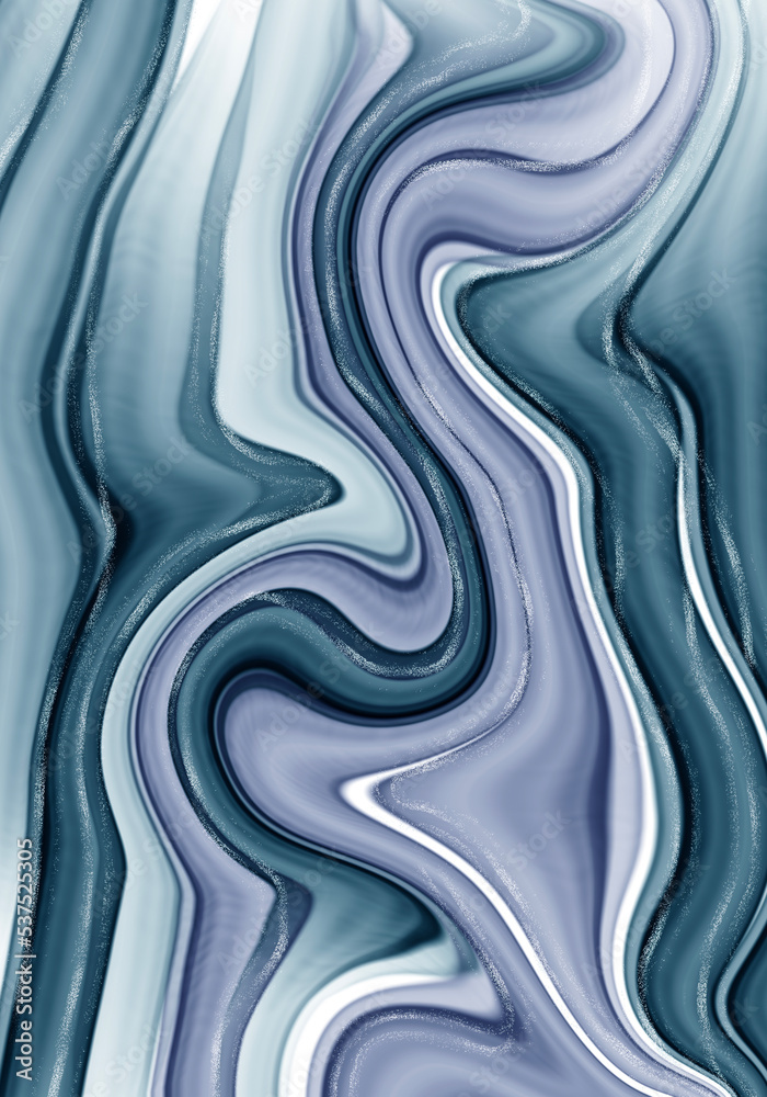 Fototapeta premium Abstract blue alcohol ink texture background. Hand painted fluid art for poster, wedding invitation, print 