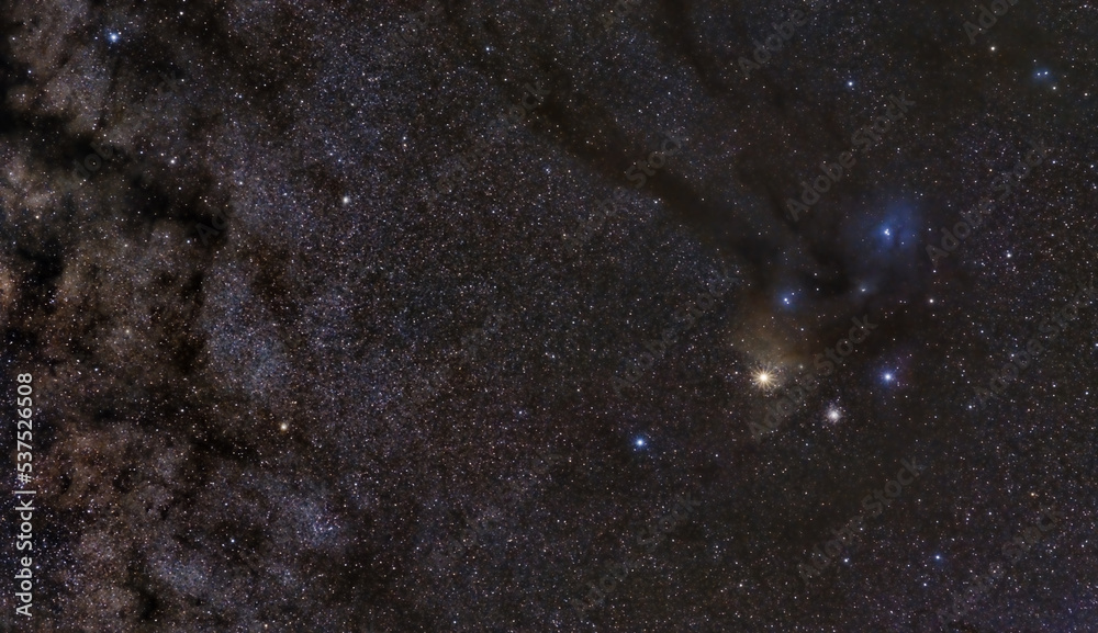 Fototapeta premium Astrophotography Antares and Ophiuco