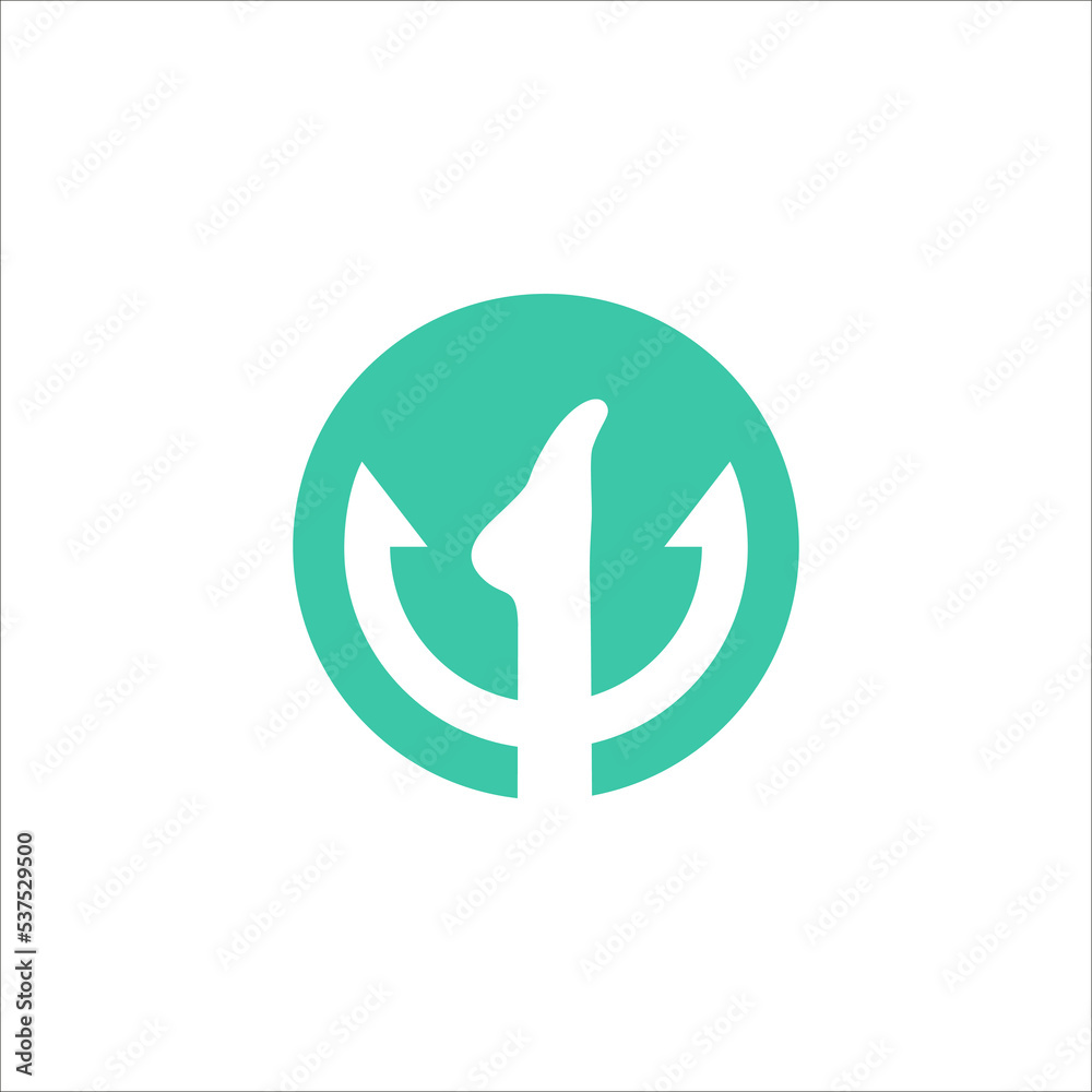foot and anchor logo design vector sign foot and anchor logo design vector sign