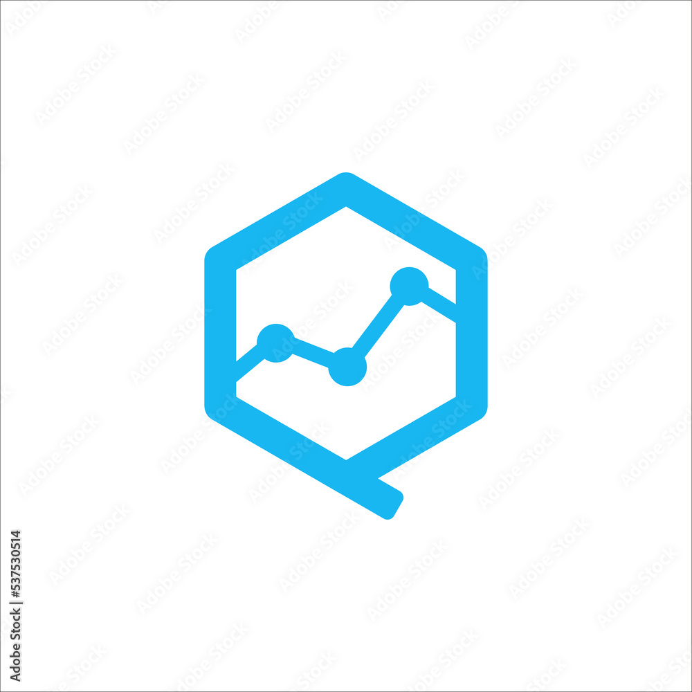 Q circuit board connection logo design vector sign Q circuit board connection logo design vector sign