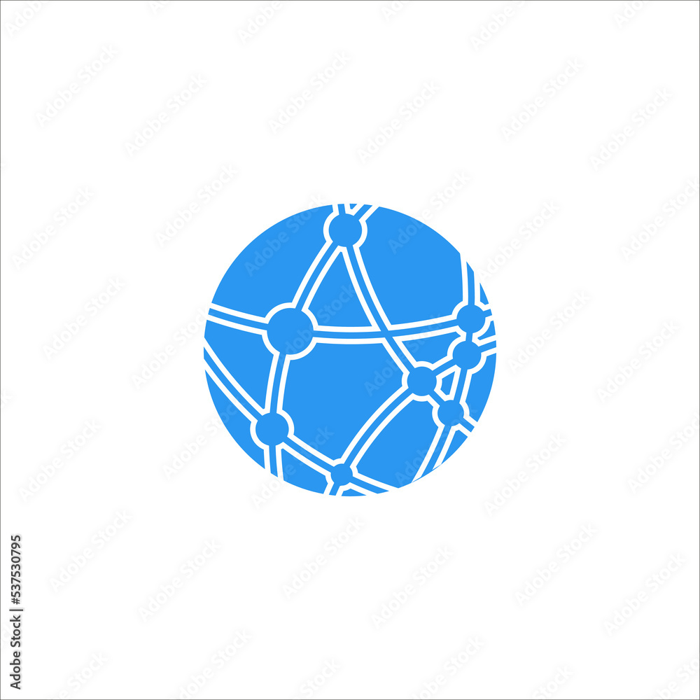 circle connection circuit board logo circle connection circuit board logo