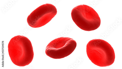 Canvas Print 3d rendered medical illustration of red human blood cells
