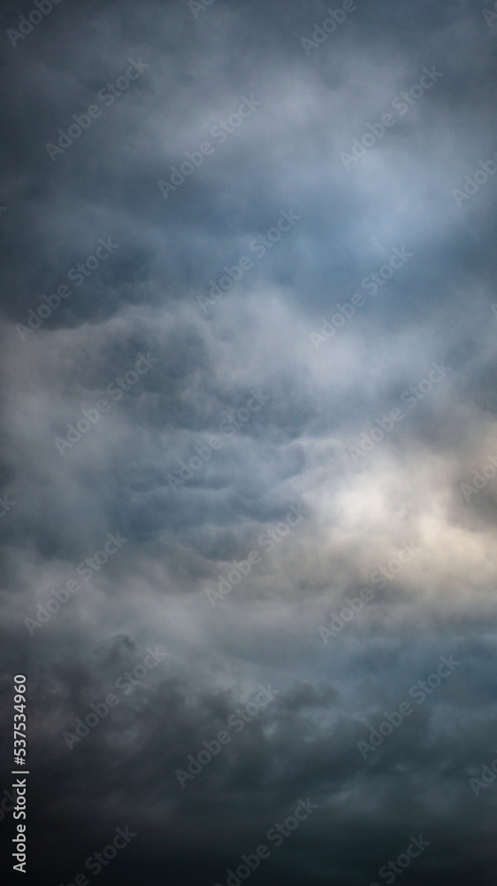 Texture of bright blue dramatic cloudy sky. Texture of bright blue dramatic cloudy sky.