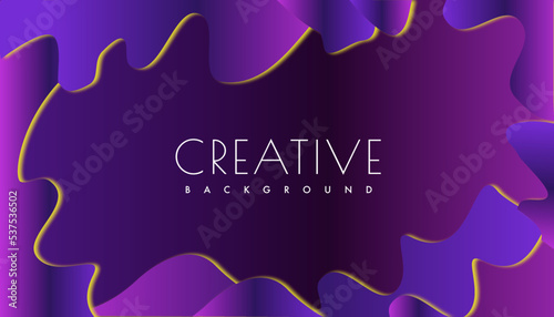 Abstract purple and pink dark shape modern wave background elegant design