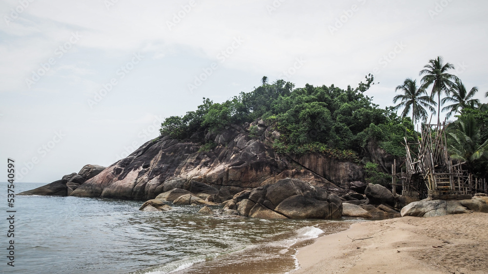 The Landscape of Phangan Island in Thailand